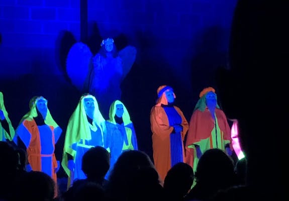 Glow in the dark nativity photo