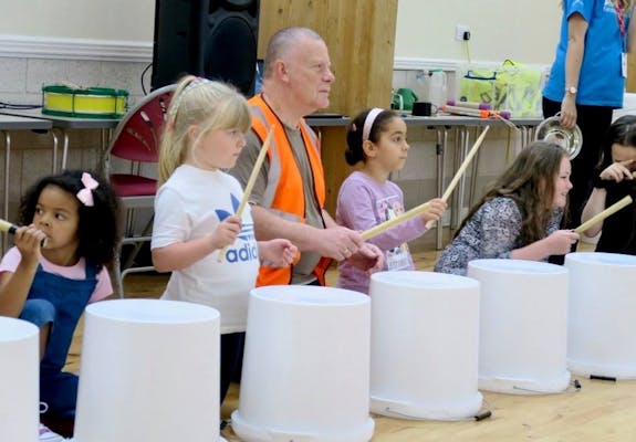 Feast of Fun drumming