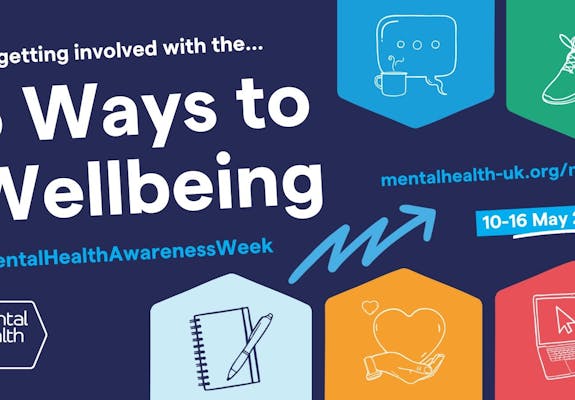 MHAW 5 Ways to Wellbeing social card