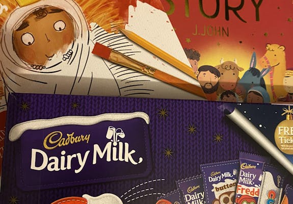 Christmas Hamper books choc