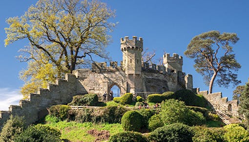 Warwick Castle Warwickshire England a popular tourist destination